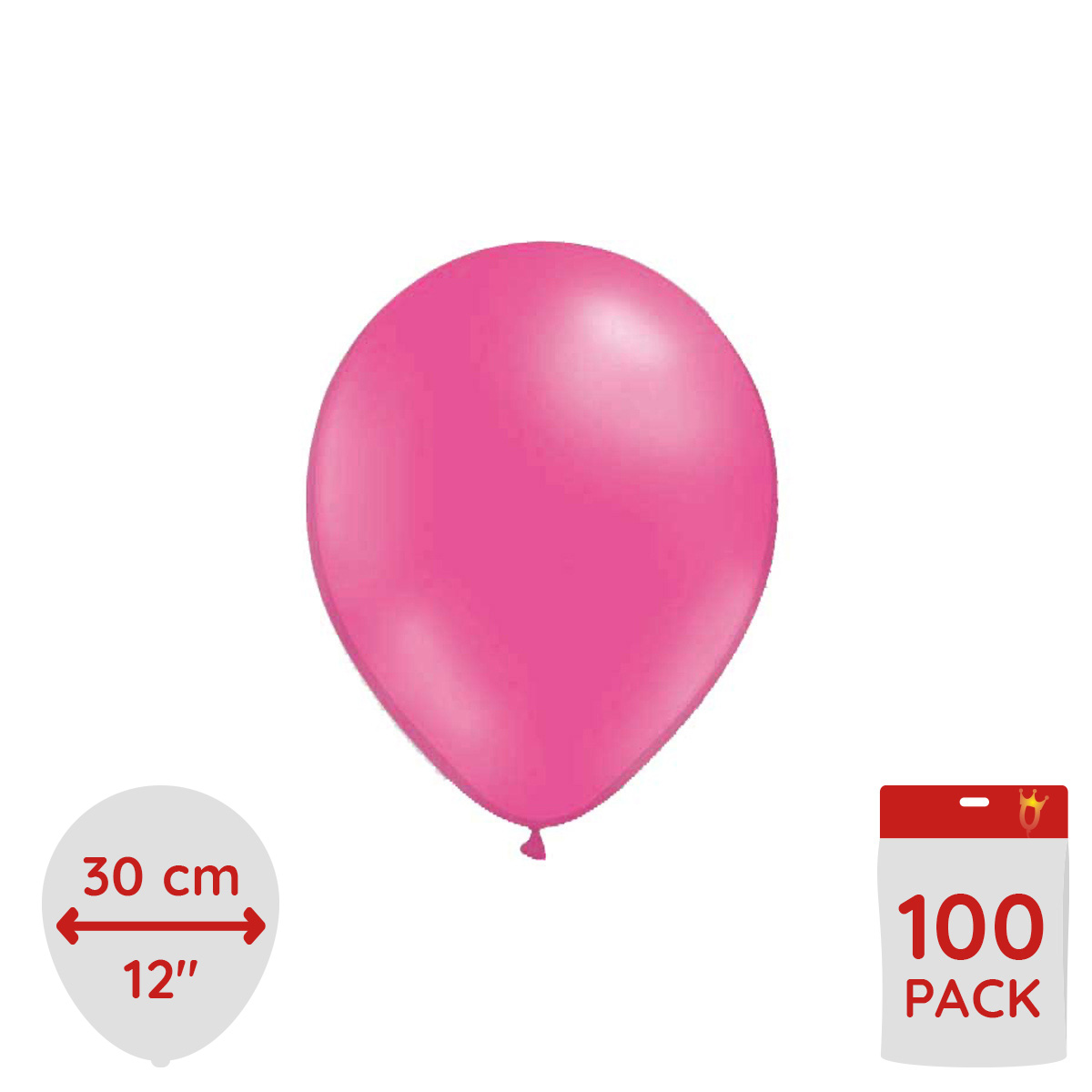Latexballonger - Rosa 100-pack
