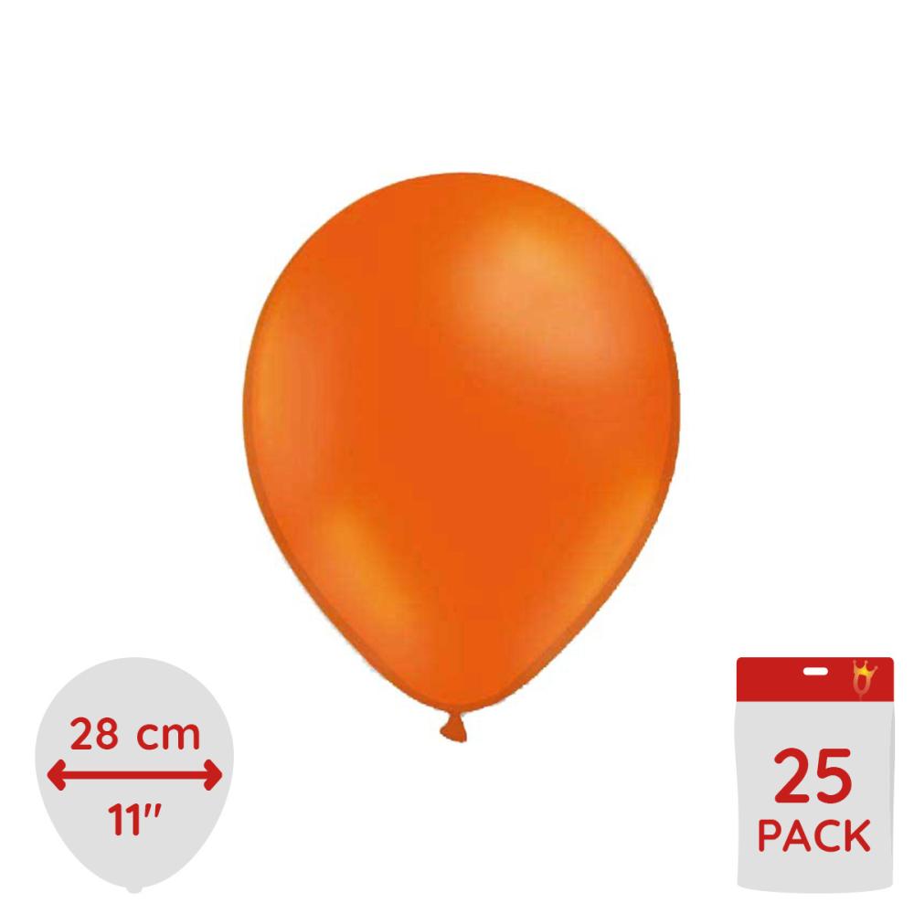 Latexballonger - Orange 25-pack