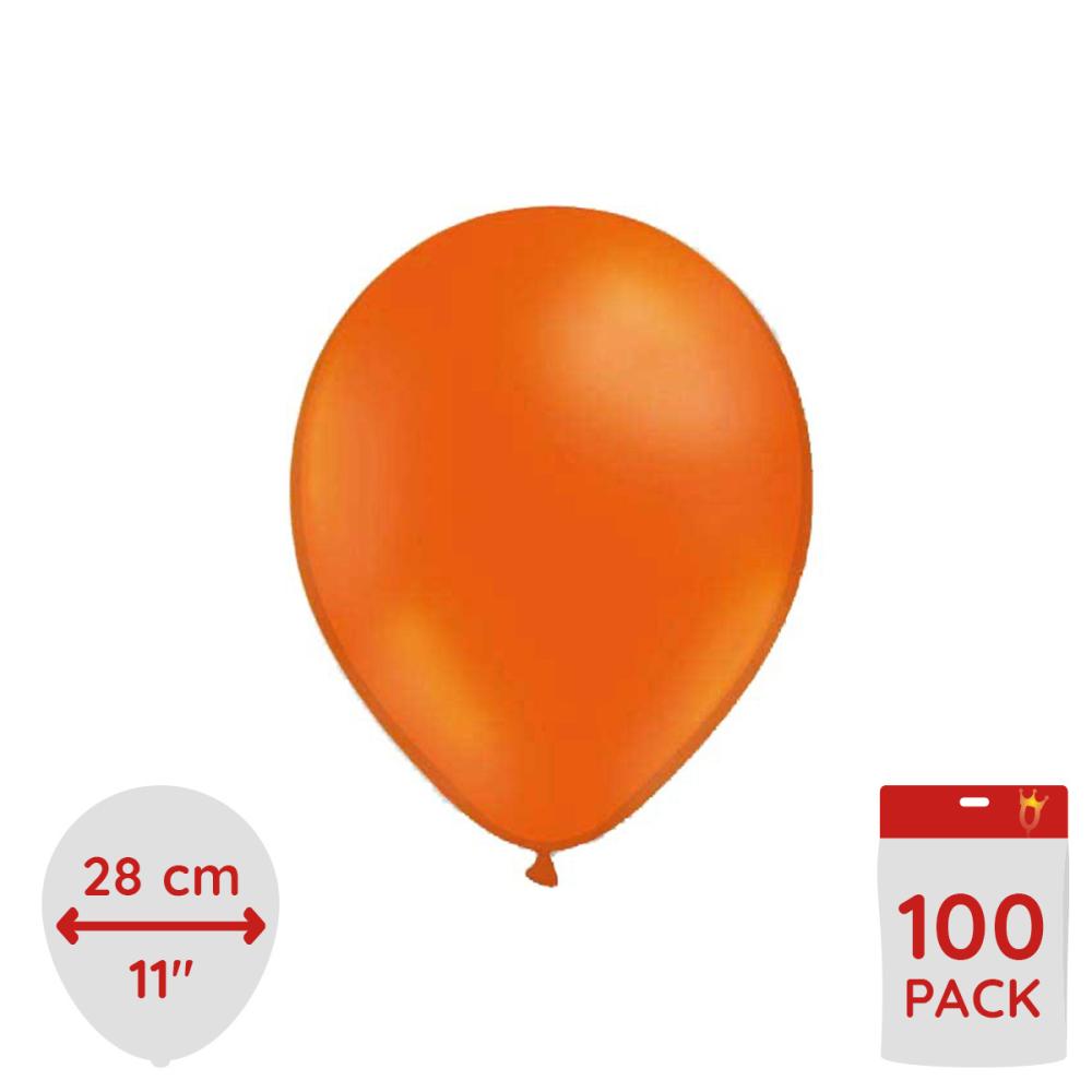 Latexballonger - Orange 100-pack