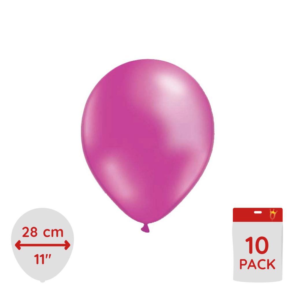 Latexballonger - Magenta 10-pack