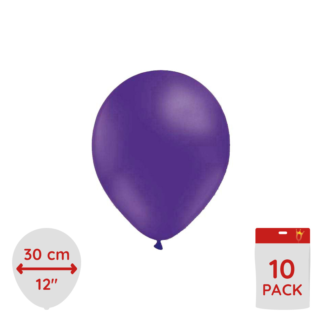 Latexballonger - Lila 10-pack