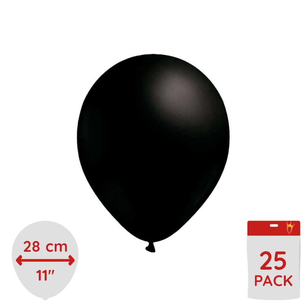 Latexballonger - Svarta 25-pack