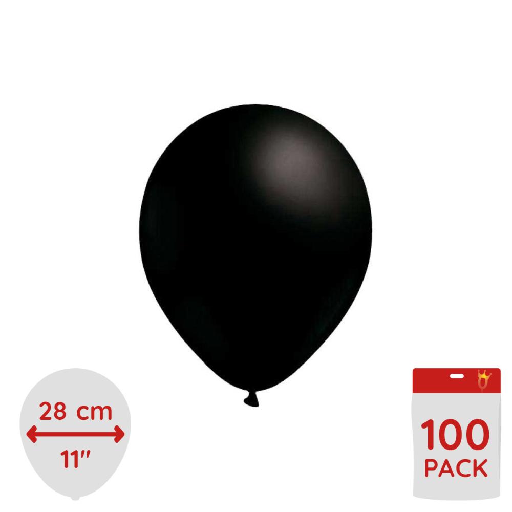 Latexballonger - Svarta 100-pack
