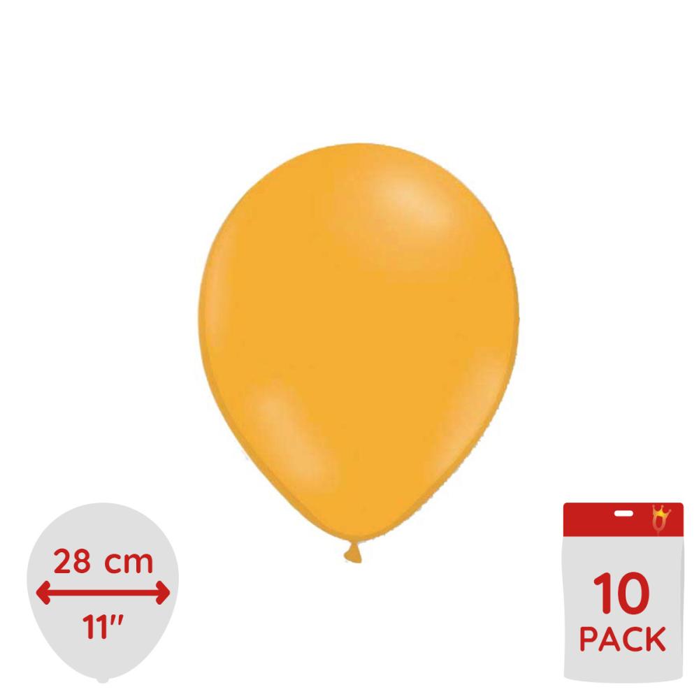 Latexballonger - Mandarin 10-pack