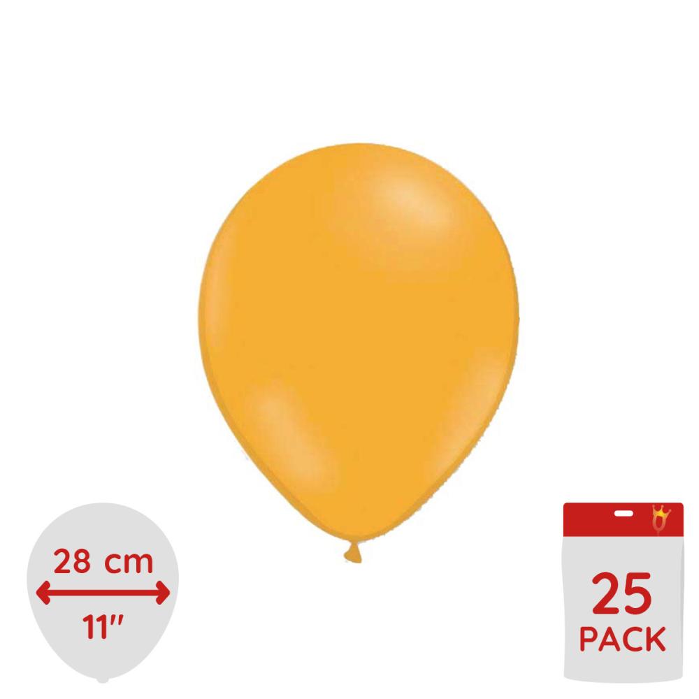 Latexballonger - Mandarin 25-pack