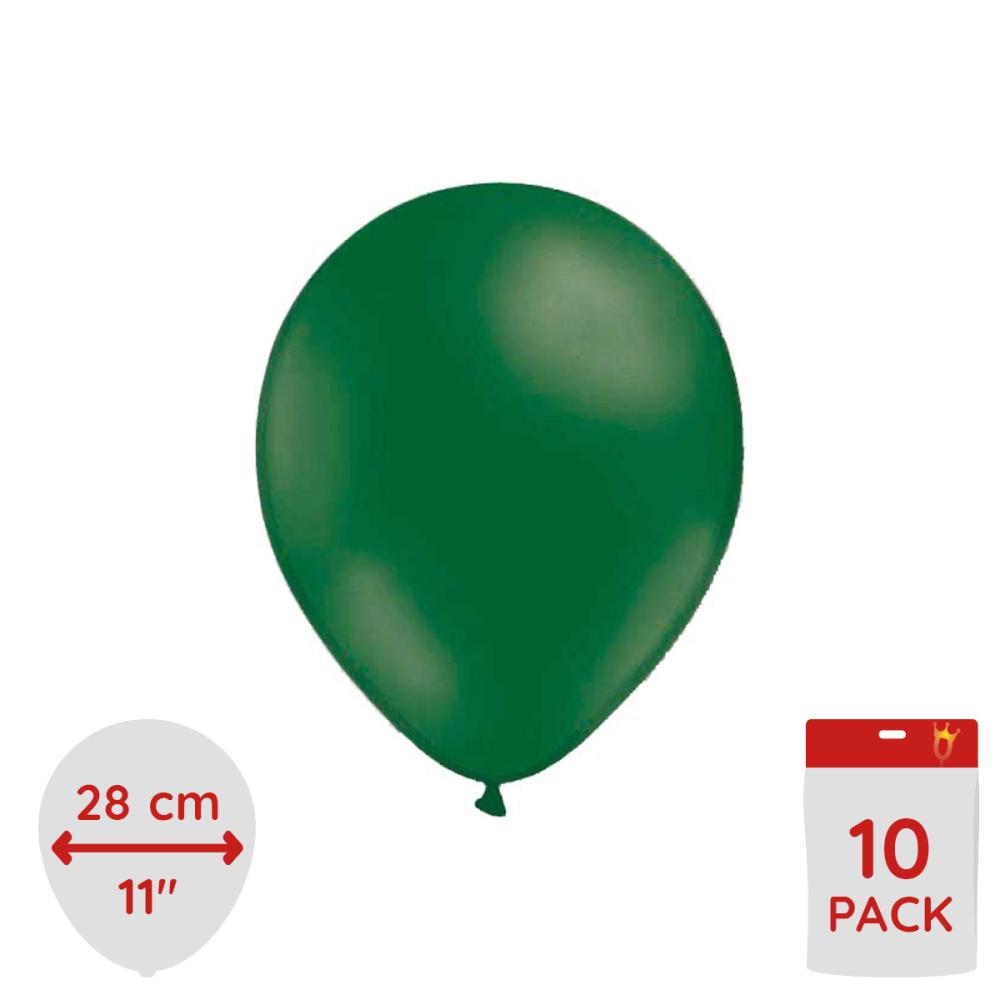 Latexballonger - Mörkgröna 10-pack
