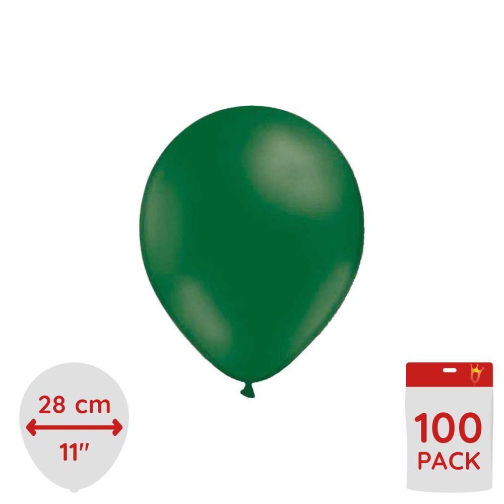 Latexballonger - Mörkgröna 100-pack