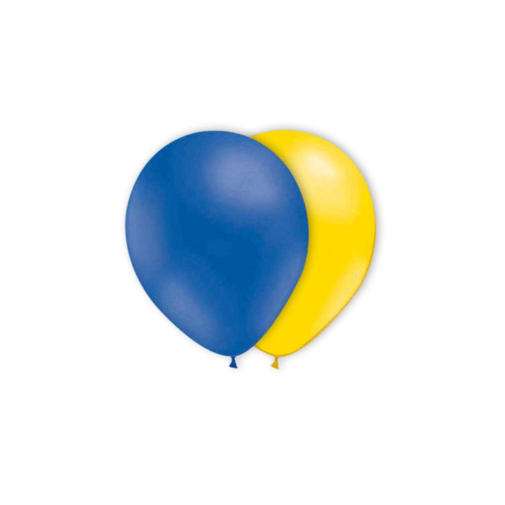 Ballongkombo - Gula & Blå 10-pack
