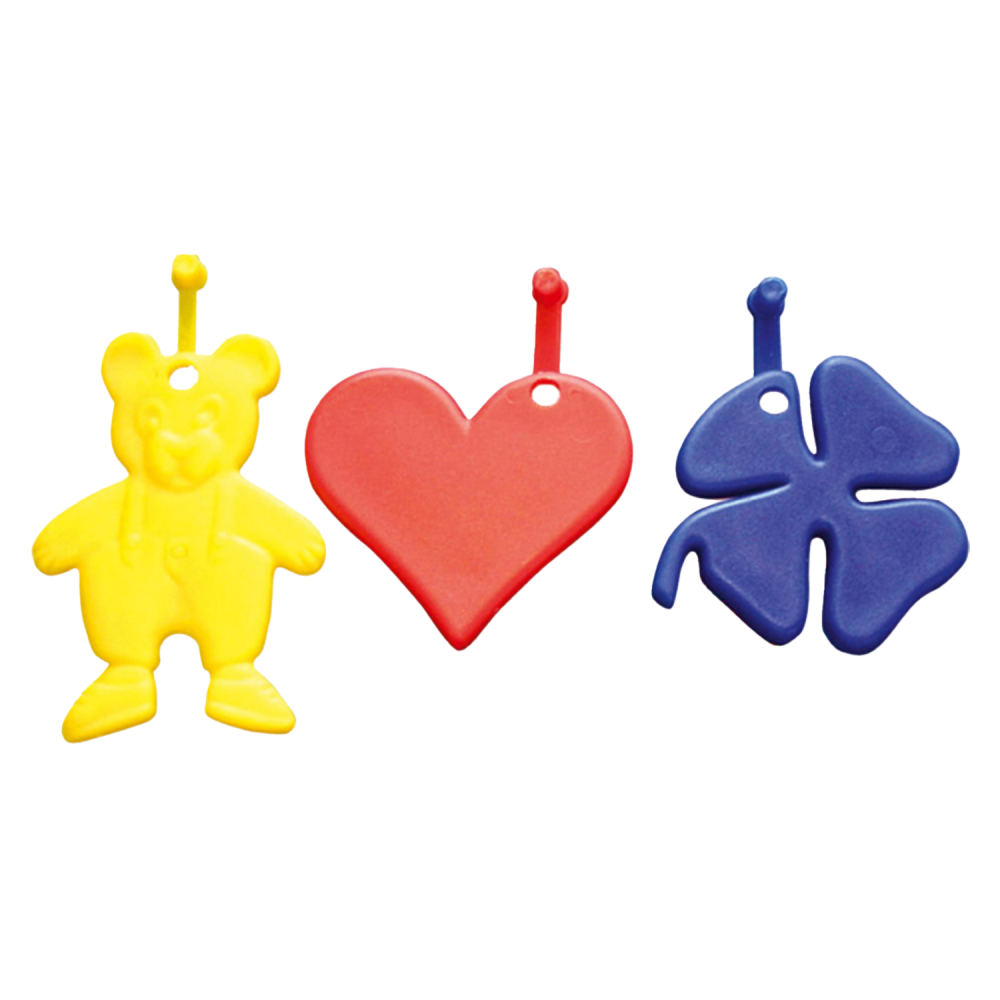 Ballongtyngder - Färgad plastfigur 8gram - Styckevis