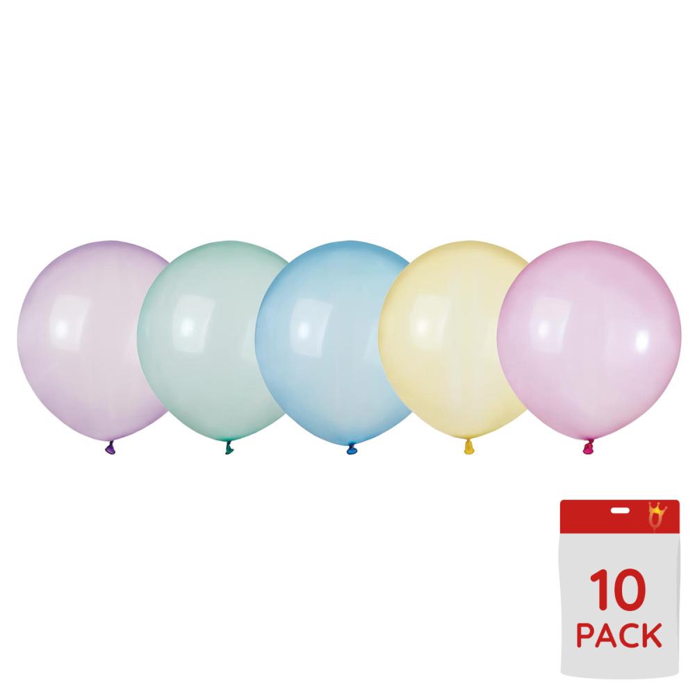 Latexballonger - Rainbow Crystal Assorted 48 cm 10-pack