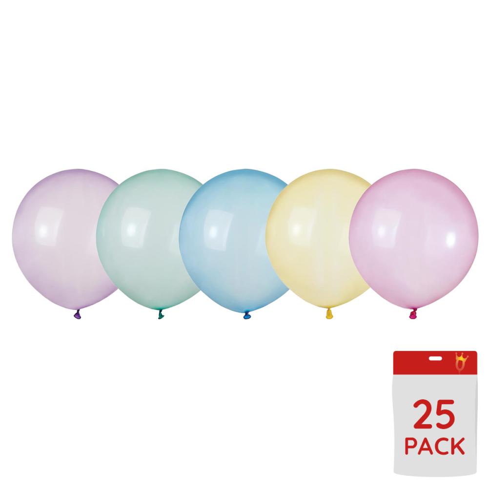 Latexballonger - Rainbow Crystal Assorted 48 cm 25-pack