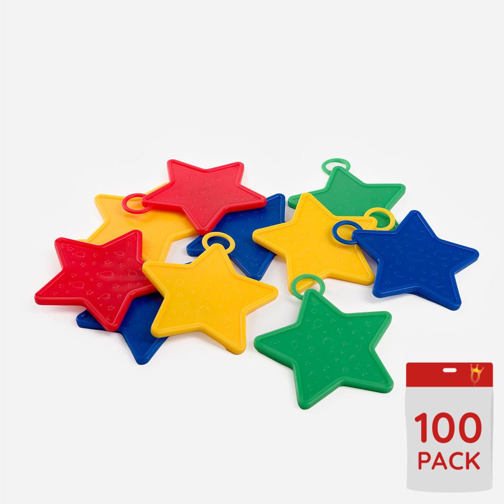 Ballongtyngder - Färgade Stjärnor 15g 100-pack