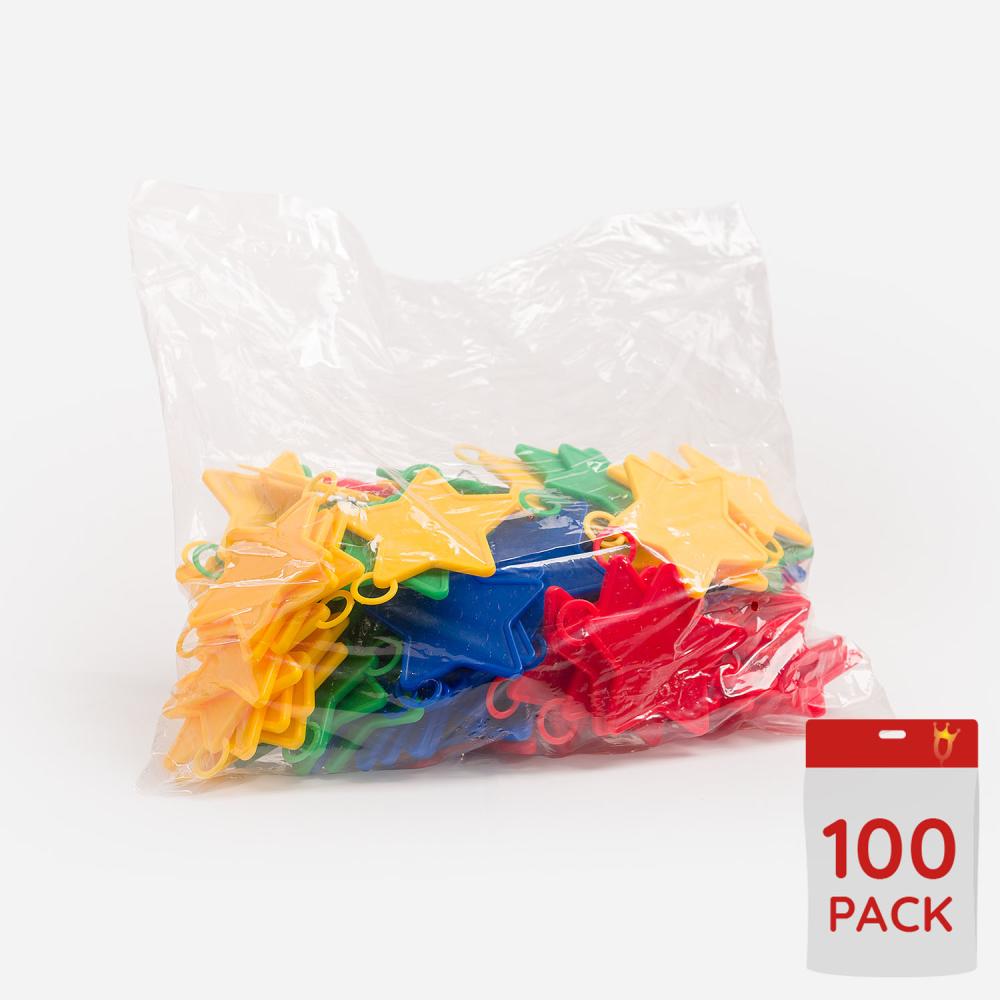 Ballongtyngder - Färgade Stjärnor 15g 100-pack