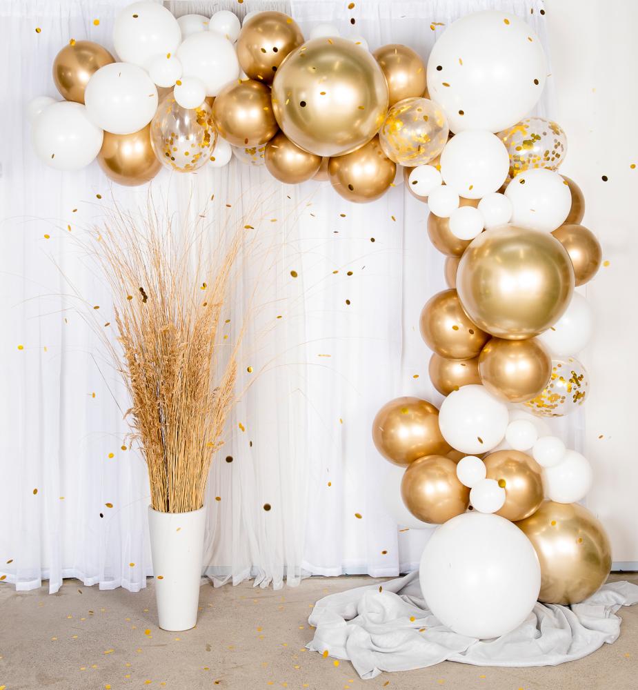Balloon Arch Kit - Gold/Chrome