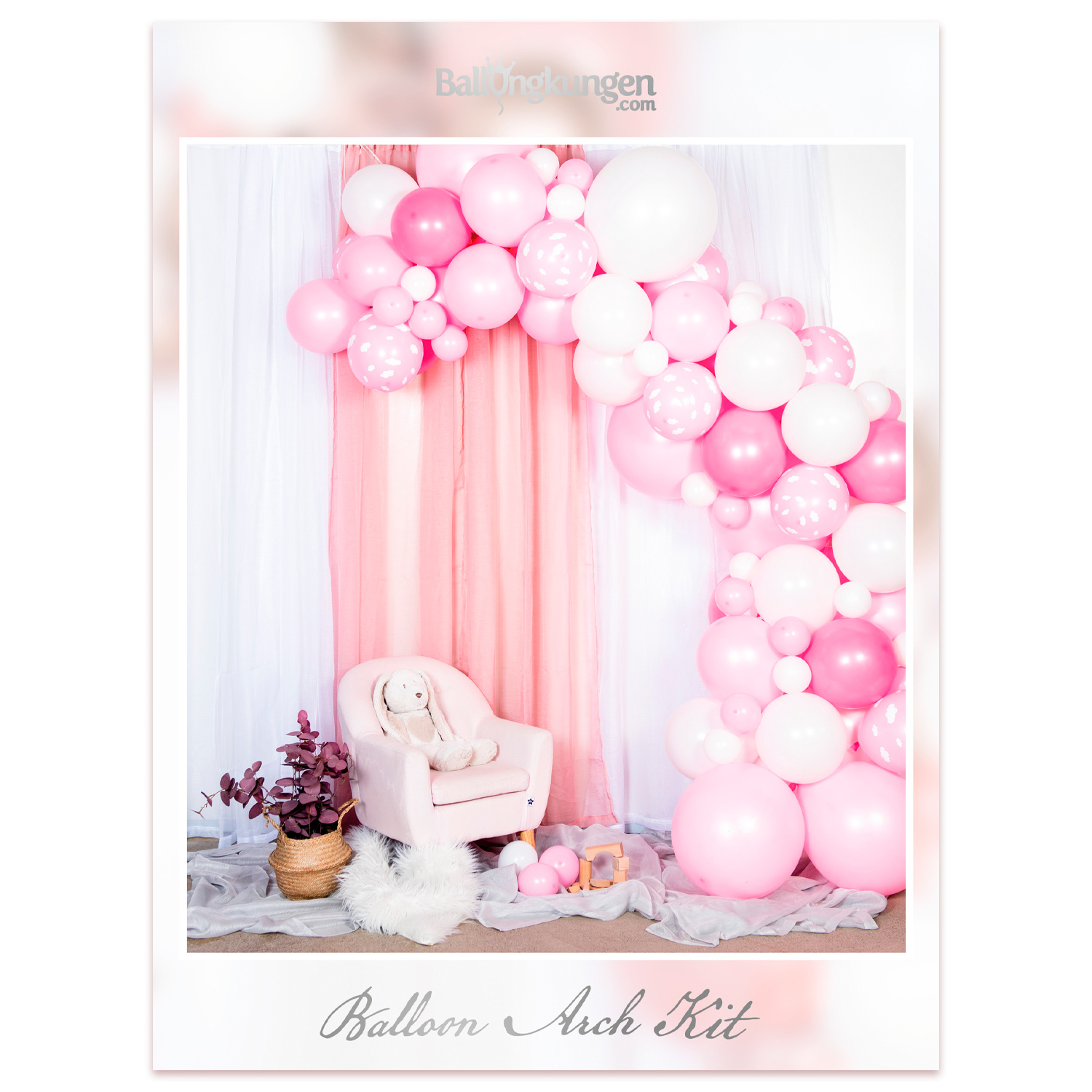 Balloon Arch Kit - Baby Pink