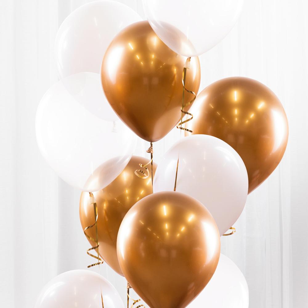 Balloon Bouquet Kit - Gold/Chrome
