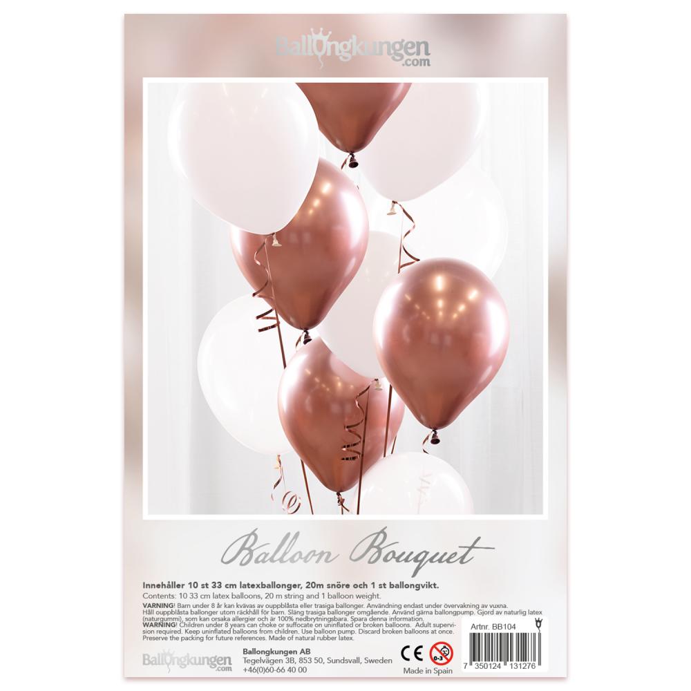 Balloon Bouquet Kit - Rose Gold/Chrome
