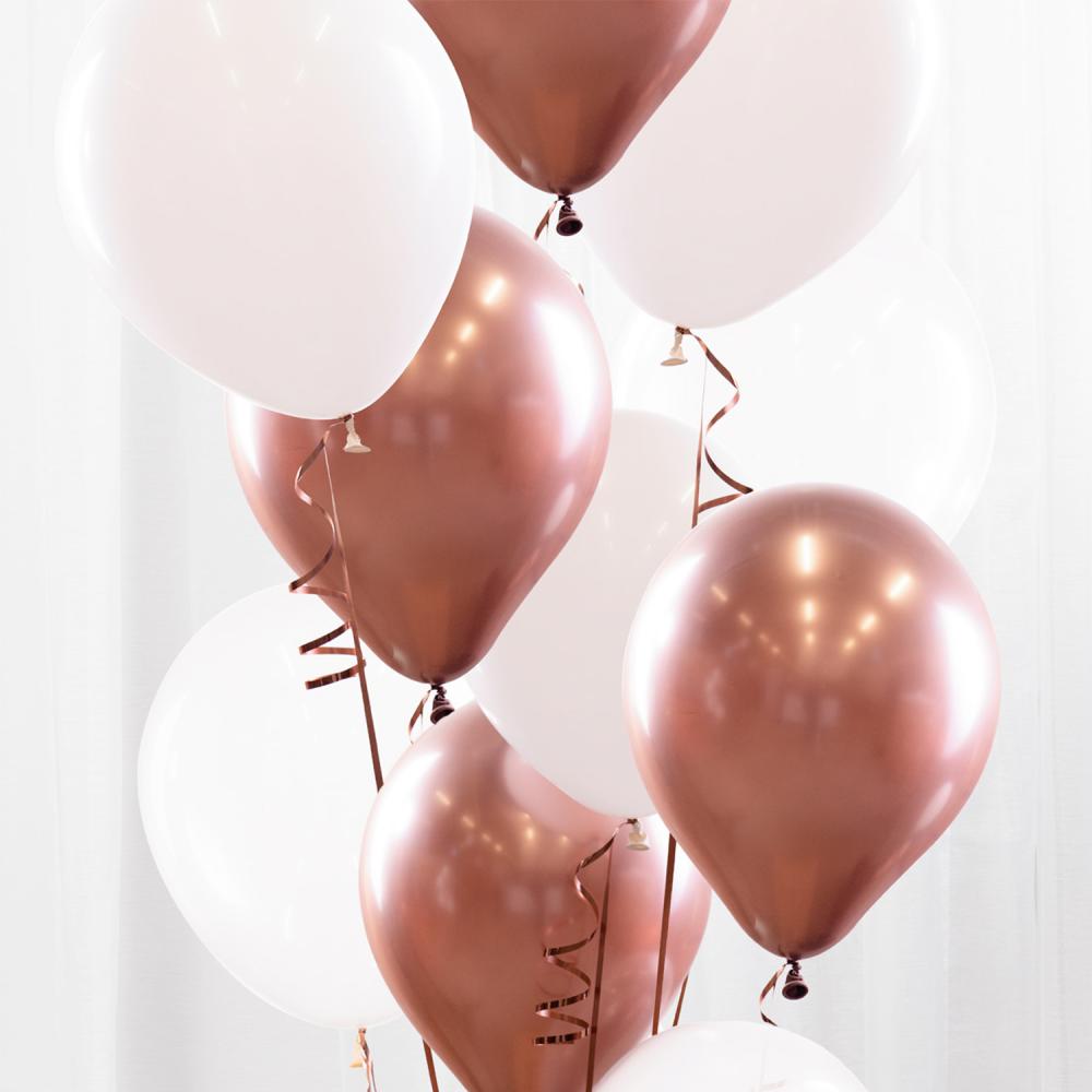 Balloon Bouquet Kit - Rose Gold/Chrome