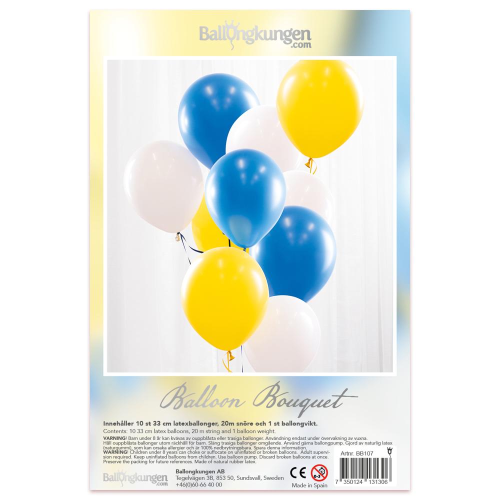 Balloon Bouquet Kit - Gul & Blå