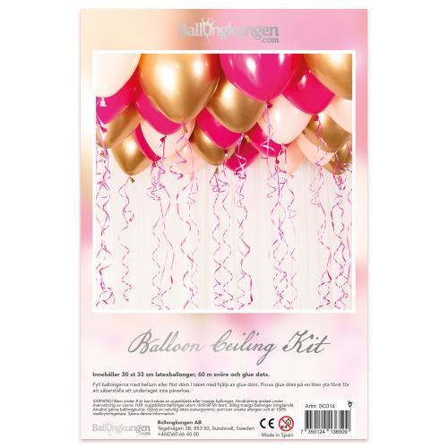 Balloon Ceiling Kit - Premium Pink