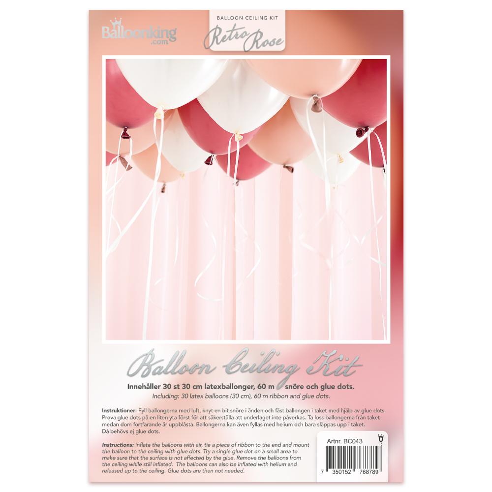 Balloon Ceiling Kit - Retro Rose