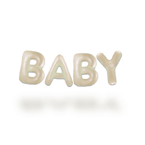 Ballonggirlang - BABY Cream 35 cm