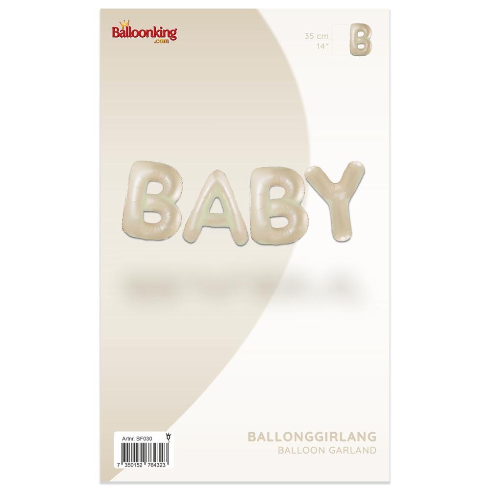 Ballonggirlang - BABY Cream 35 cm