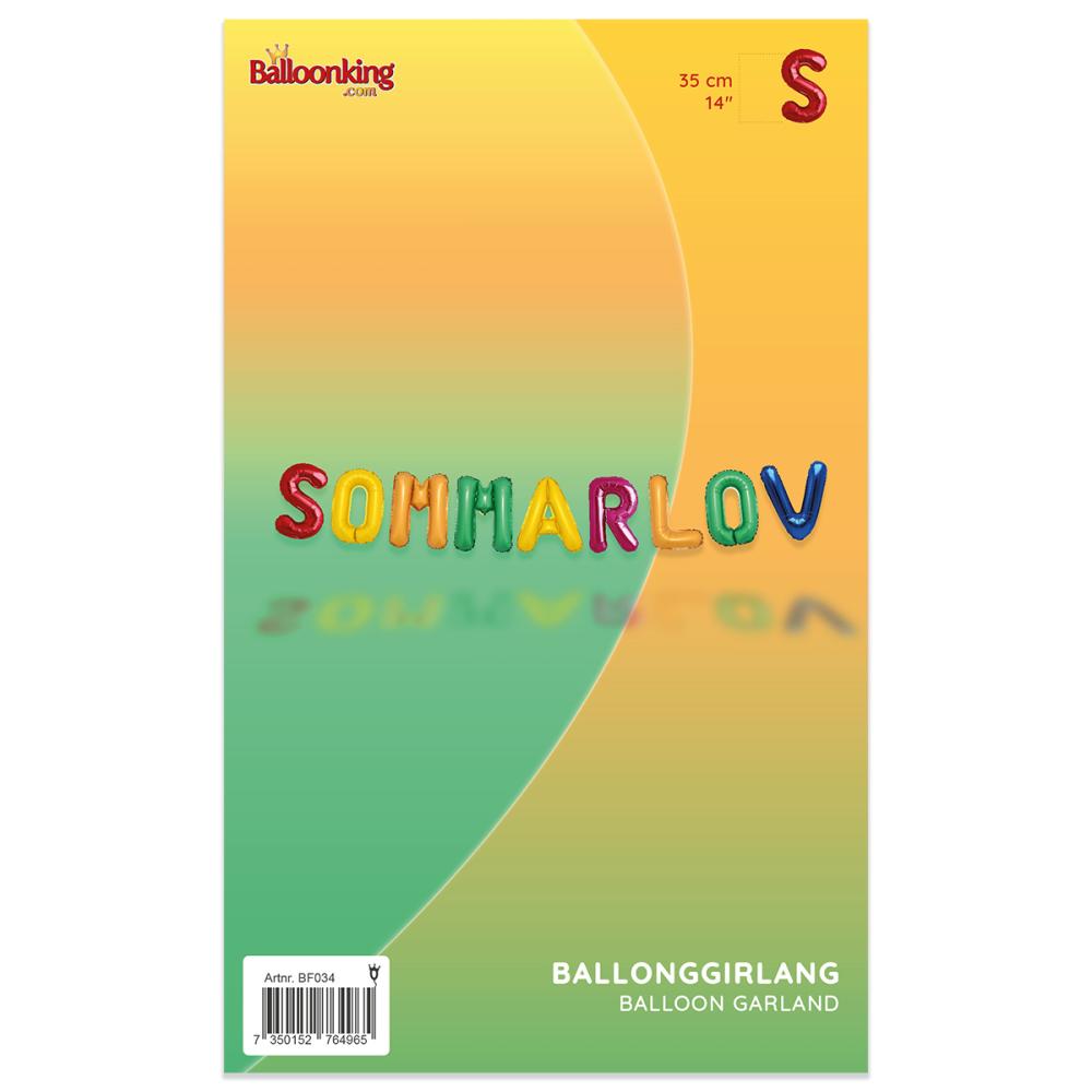 Ballonggirlang - SOMMARLOV - Multi Color 35 cm