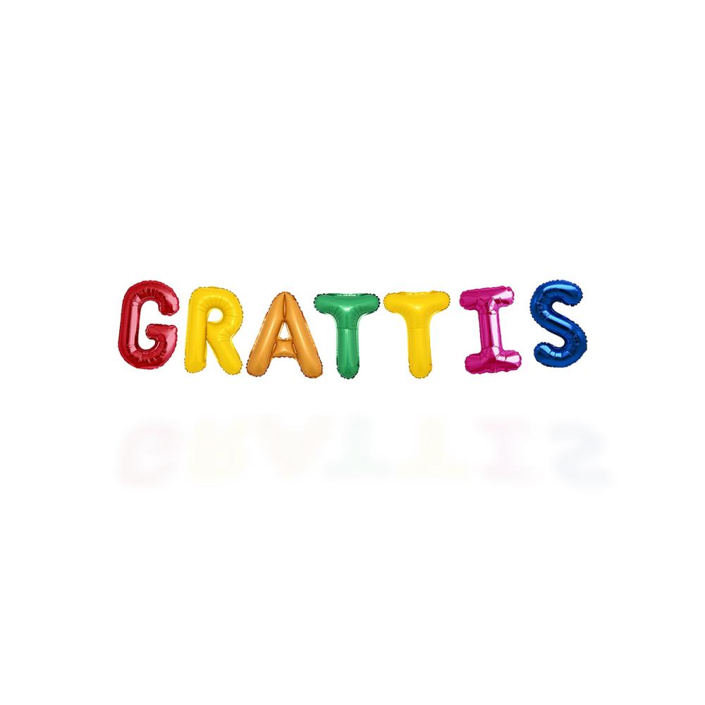 Ballonggirlang - GRATTIS Multi Color 35 cm