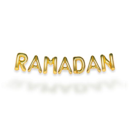 Ballonggirlang - RAMADAN Guld 35 cm