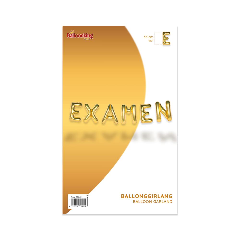 Ballonggirlang - EXAMEN Guld 35 cm