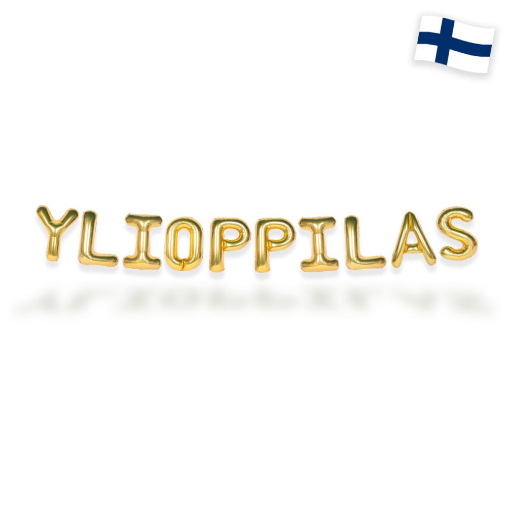 Ballonggirlang - YLIOPPILAS - Guld 35 cm