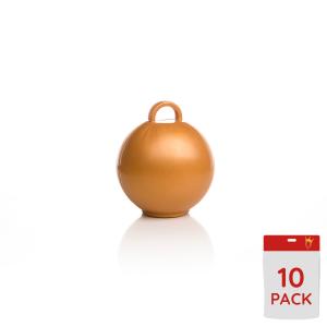 Bubble Weights - Gold Metallic 75g - 10-pack