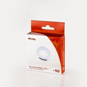 Ballongtyngder - Stålbrickor 10g 50-pack