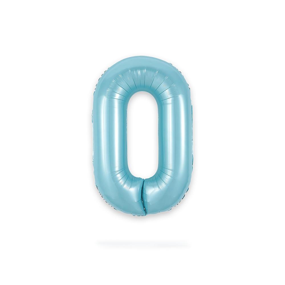 Ballongsiffra - Noll Baby Blue 86 cm