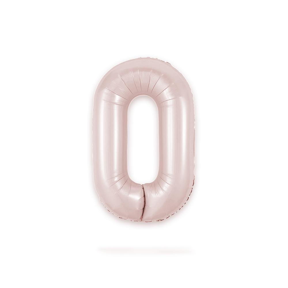 Ballongsiffra - Noll Baby Pink 86 cm