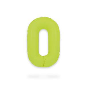 Ballongsiffra - Noll Neon Green 86 cm