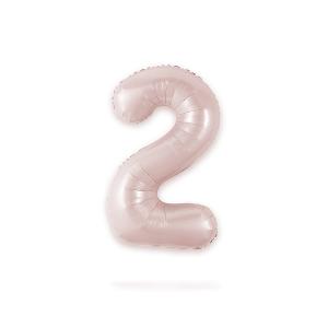 Ballongsiffra - Två Baby Pink 86 cm