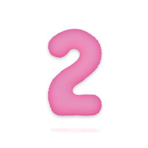 Ballongsiffra - Två Neon Pink 86 cm