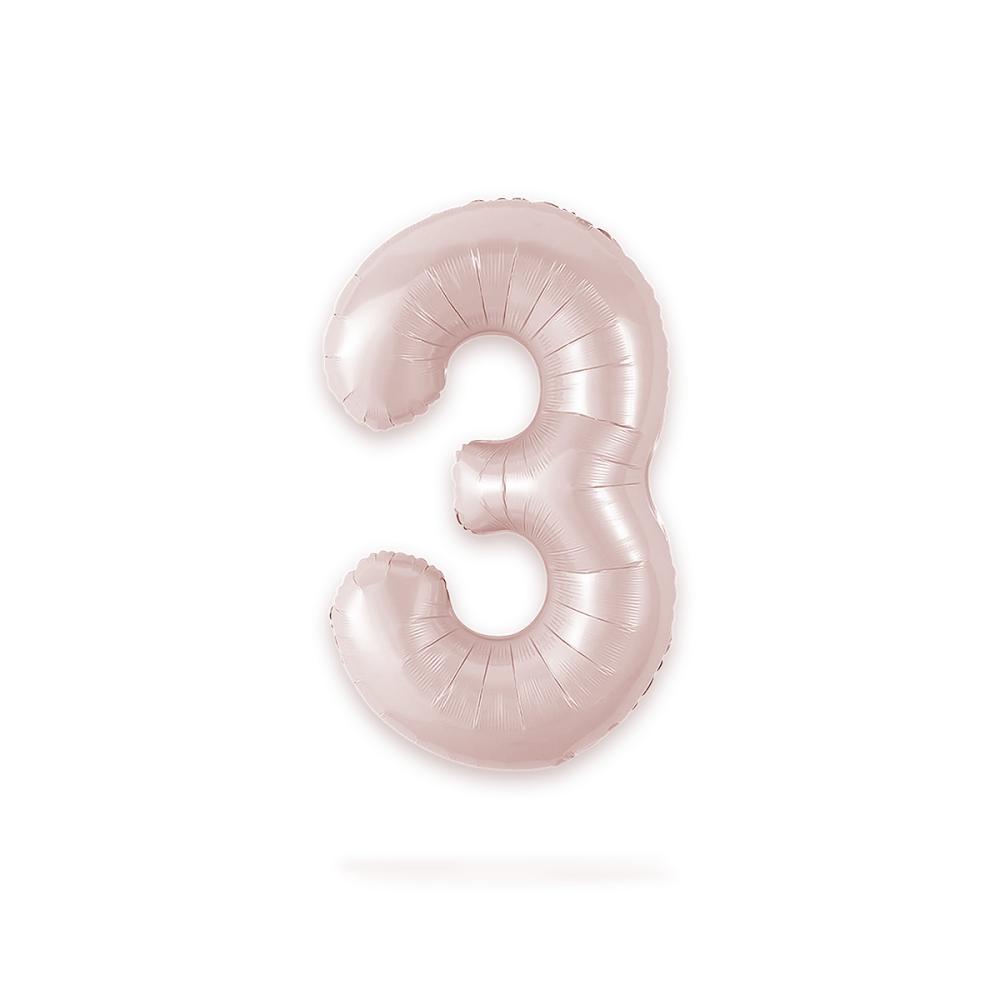 Ballongsiffra - Tre Baby Pink 86 cm