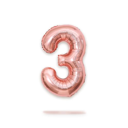 Ballongsiffra - Tre Rose Gold 86 cm