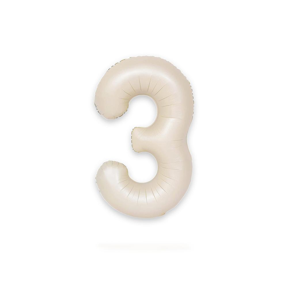 Ballongsiffra - Tre Satin Creme 86 cm