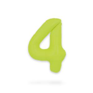 Ballongsiffra - Fyra Neon Green 86 cm