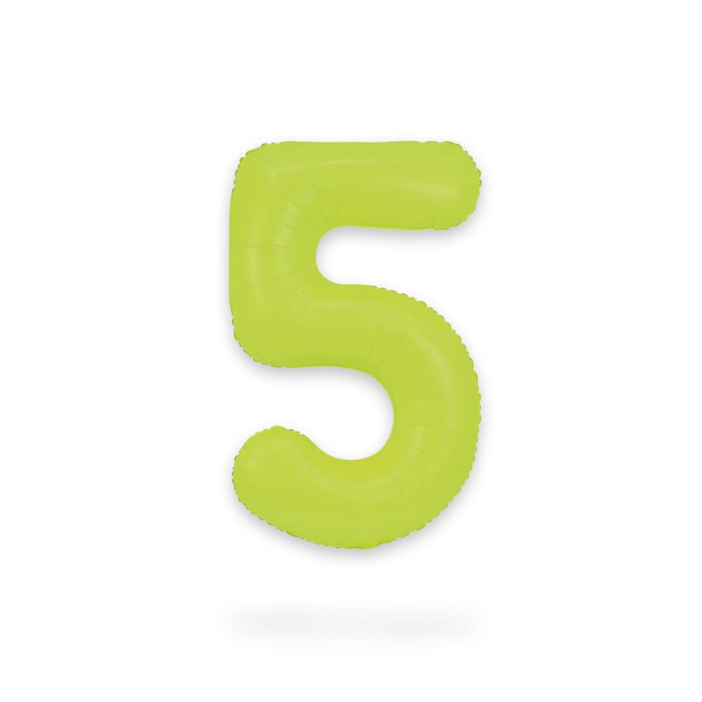 Ballongsiffra - Fem Neon Green 86 cm