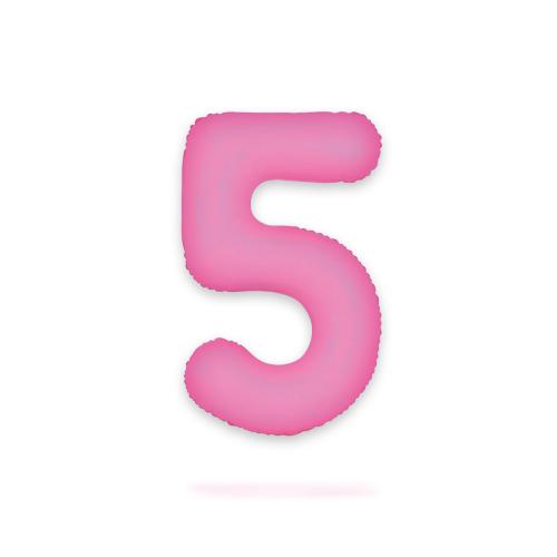 Ballongsiffra - Fem Neon Pink 86 cm