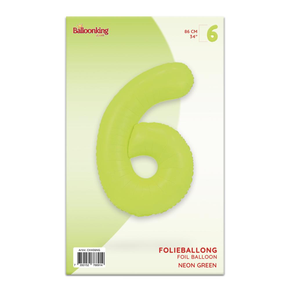 Ballongsiffra - Sex Neon Green 86 cm