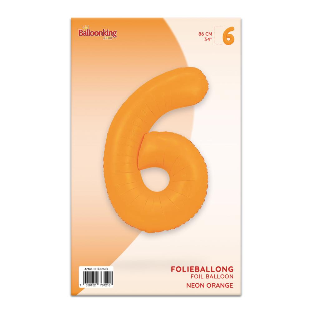 Ballongsiffra - Sex Neon Orange 86 cm