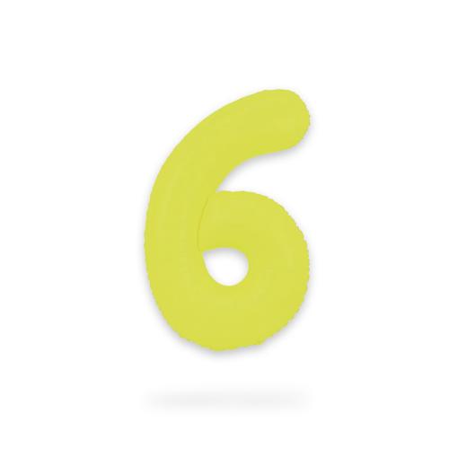 Ballongsiffra - Sex Neon Yellow 86 cm