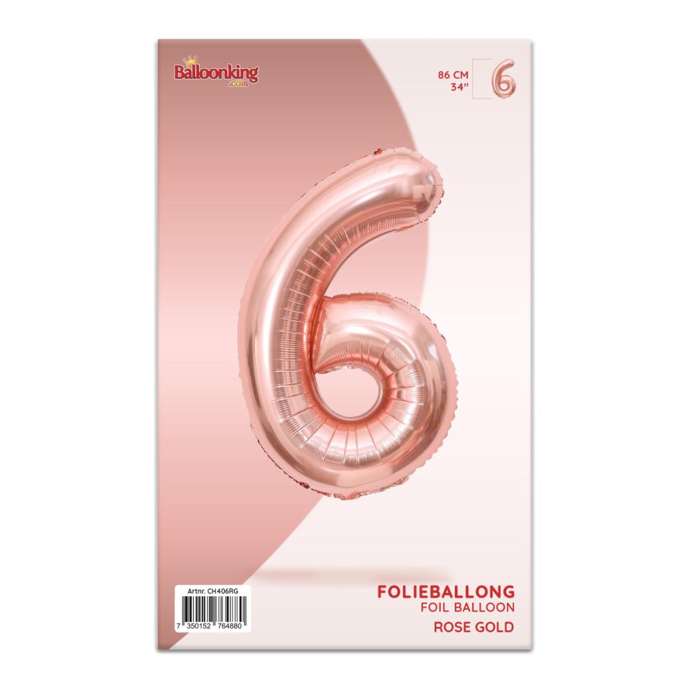 Ballongsiffra - Sex Rose Gold 86 cm