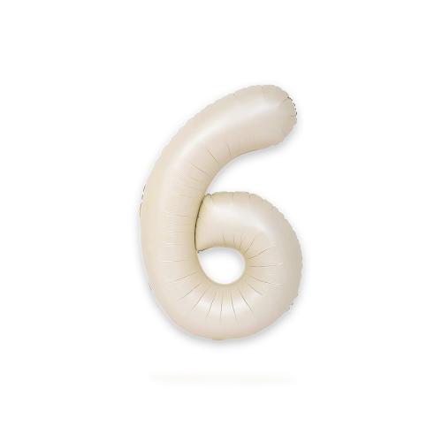 Ballongsiffra - Sex Satin Creme 86 cm